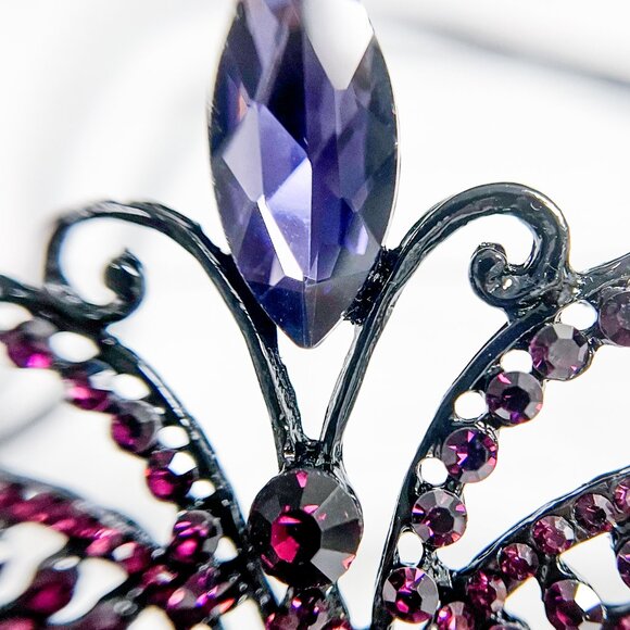 Elegant Purple Butterfly Face Mask - Picture 3 of 7